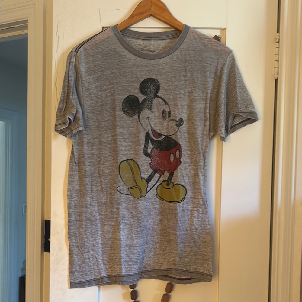 Disney Gray T-Shirt with Mickey Mouse Design